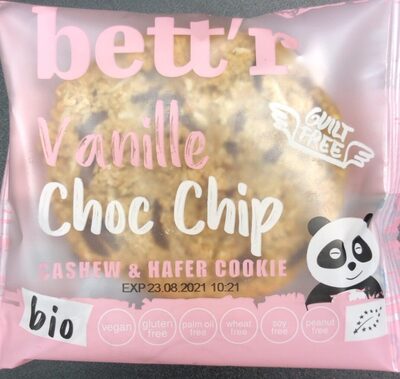 Vanille Choc Chips Cashew & Hafer Cookie - Product - en