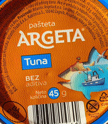 Pašteta Argeta Tuna - Product - hr