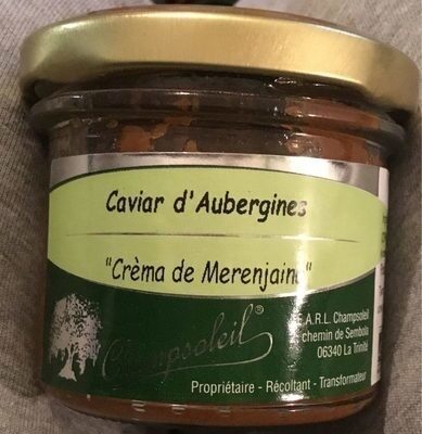 Caviar d’aubergines - Produit