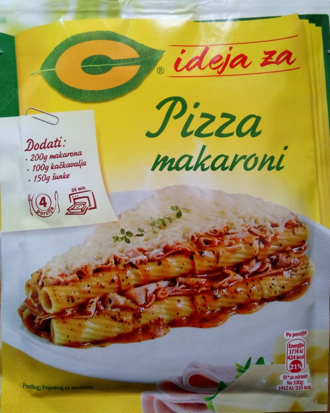 C ideja za Pizza makaroni - Производ