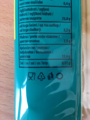 Bucatini Tjestenina - Recycling instructions and/or packaging information