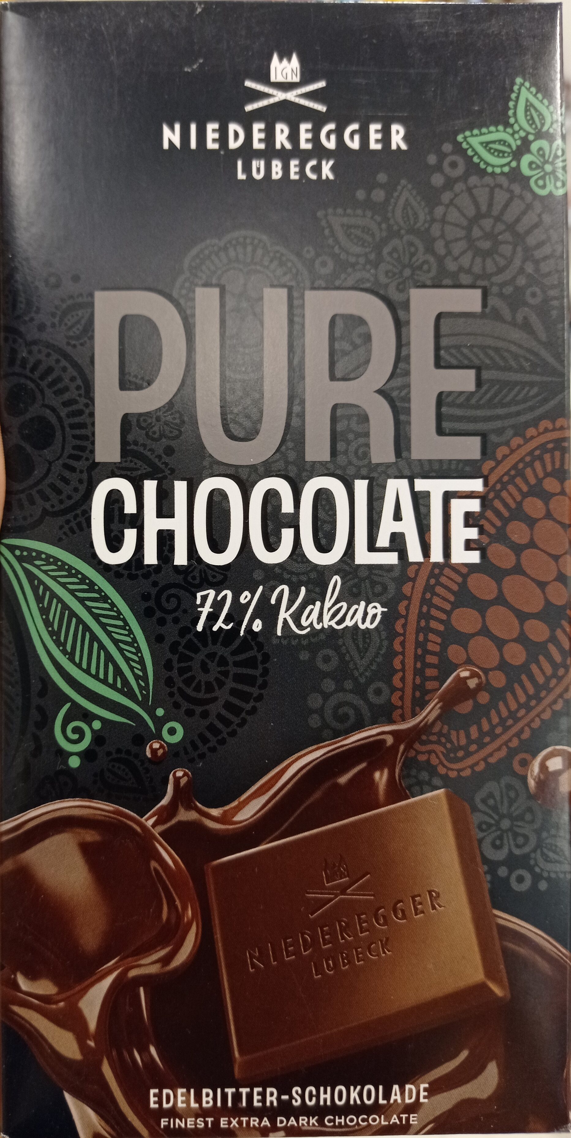 Pure Chocolate 72% Kakao - Product - de