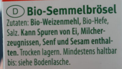 Bio-Semmelbrösel - Ingredientes - de