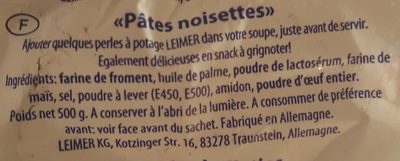 Backerbsen - Familienpackung - Ingredients - fr