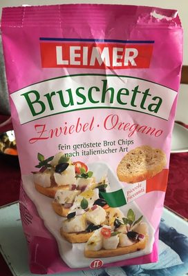 Leimer Bruschetta Zwiebel / Oregano, 150 g - Bruschetta - Product - fr