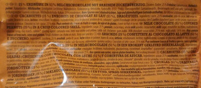 Erdnüsse in Milchschokolade - Ingrédients