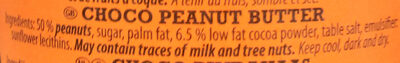Choco Peanut Butter - Ingredients