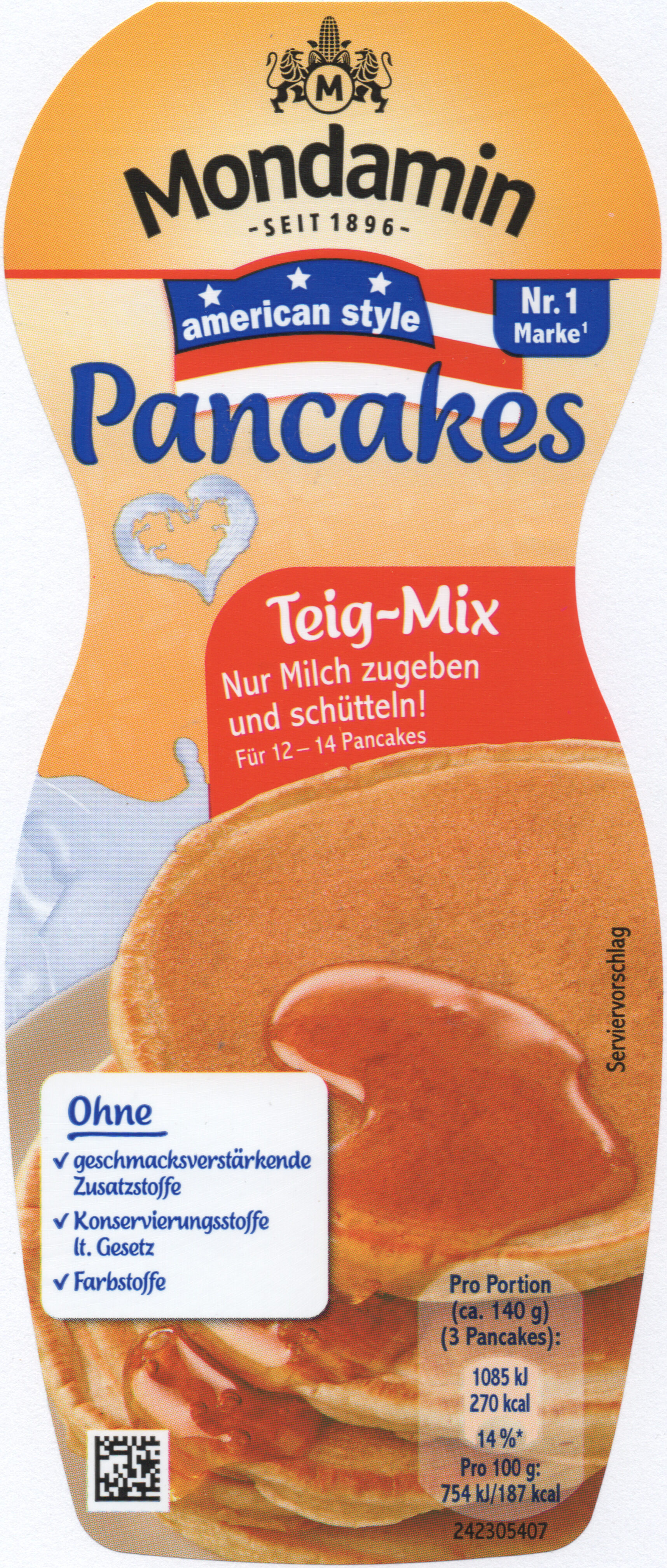 Pancakes Teig-Mix - Producto - de