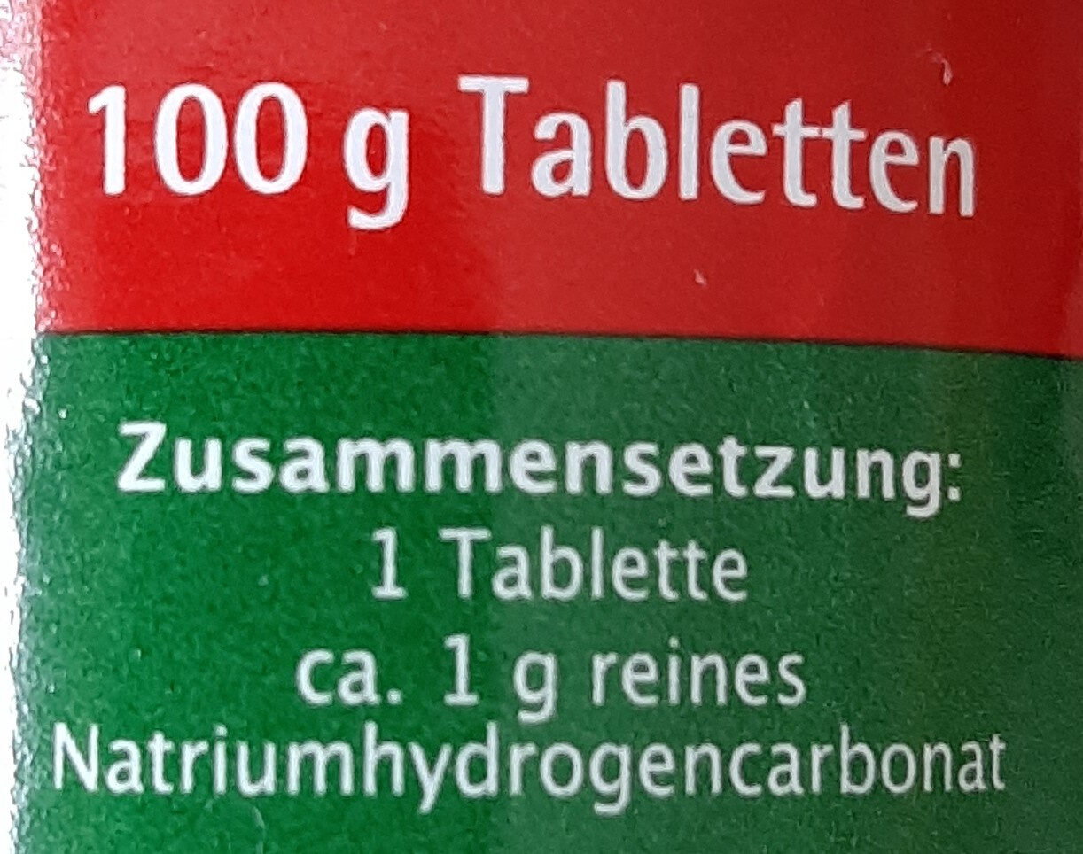Kaiser Natron Tabletten - Ingredientes - de