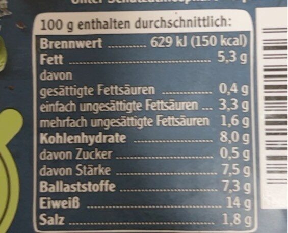 Veganes Mühlen Filet - Nutrition facts - de