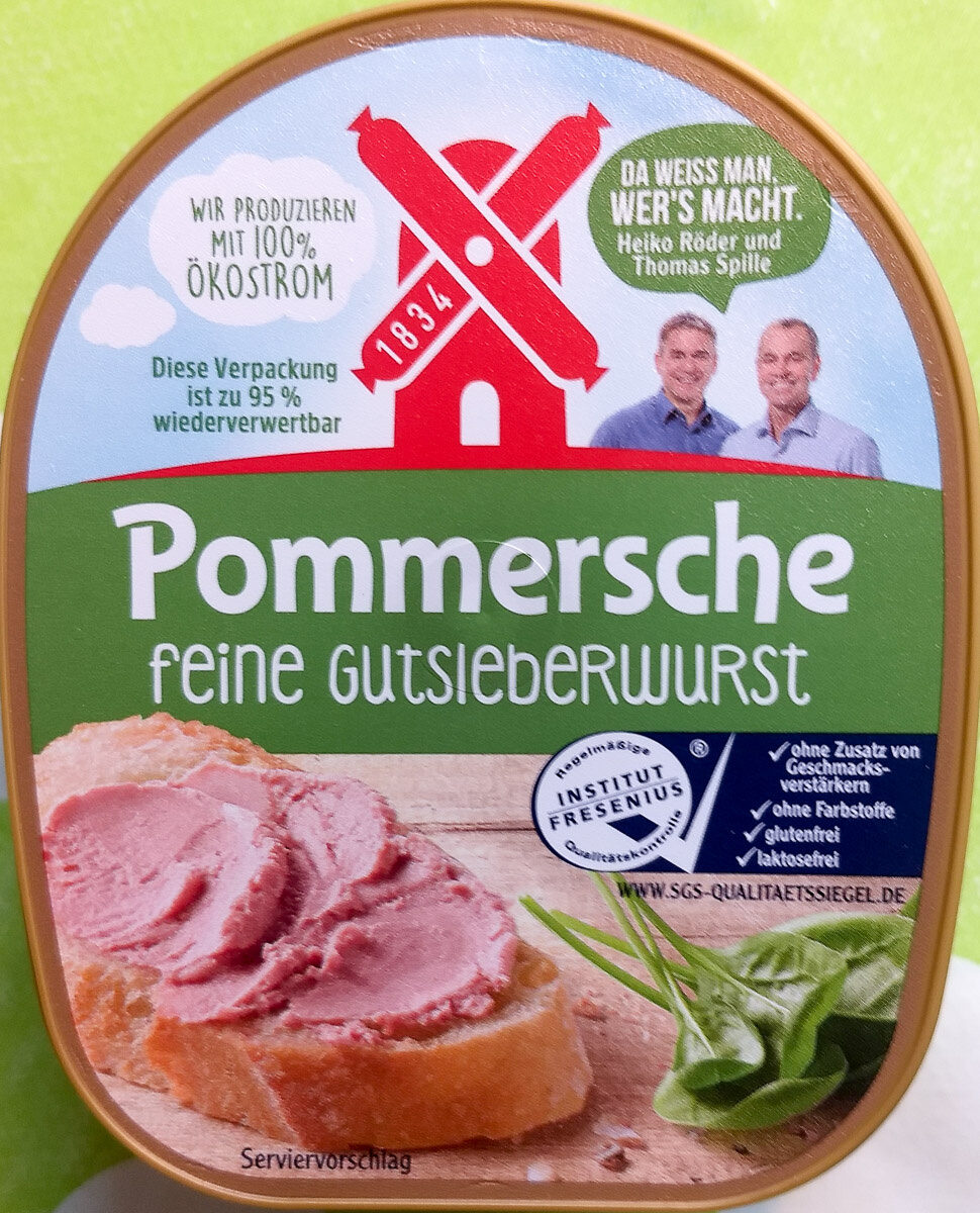 Pommersche Leberwurst - Produkt
