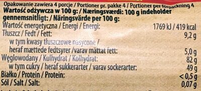 Cukierek rozpuszczalny o smaku brzoskwiniowym - Voedingswaarden - pl