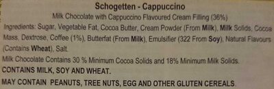 Cappuccino - Ingredients