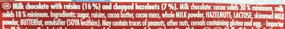 Raisins hazelnuts - Ingredients