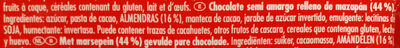 Schokolade Marzipan - Ingredientes