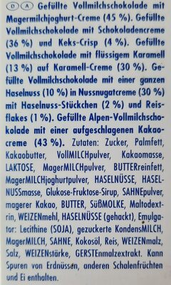 Schokowürfel - Ingredienser - de