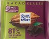 Ritter Sport Kakao Klasse die Starke - 81% - نتاج