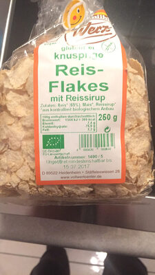 Werz Reis-Flakes mit Reissirup - Prodotto - de
