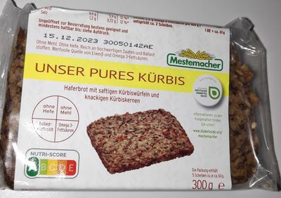 Hafer-Brot mit Kürbiswürfeln & -kernen 'Unser Pures' - Produkt