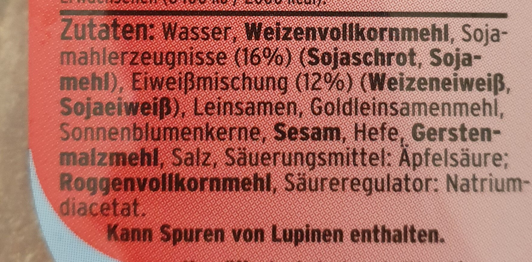 Eiweiss Toastbrötchen - Ingredienti - de