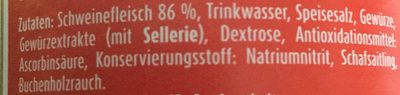 Deutschlaender Bockwurst - Ingredients - de