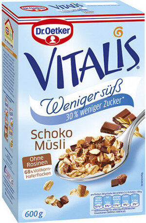 Vitalis Weniger süß Schoko Müsli - Product - de