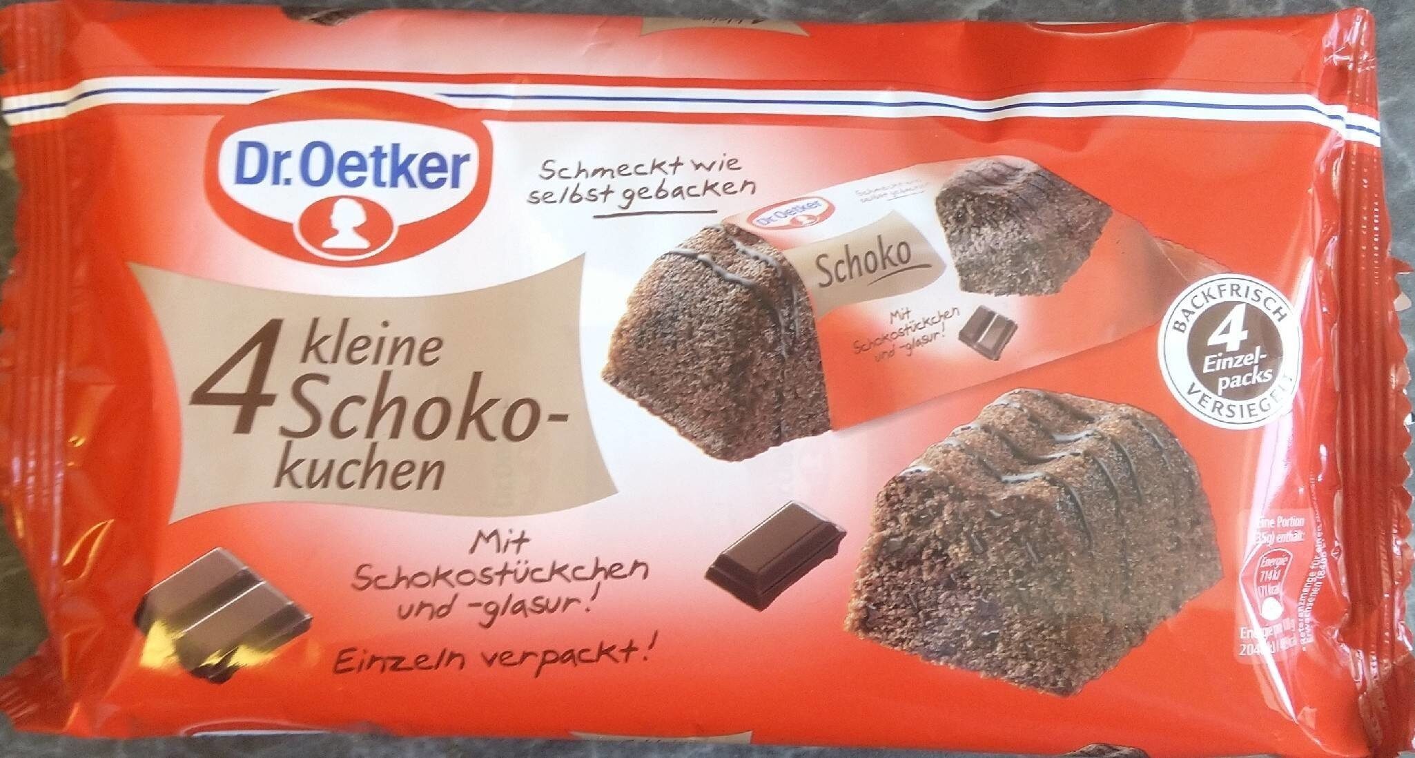 4 kleine Schoko-kuchen - Product - en