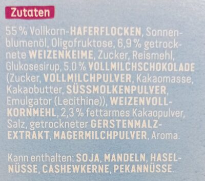 Knusper Schoko Weniger Süß - Ingredients - de