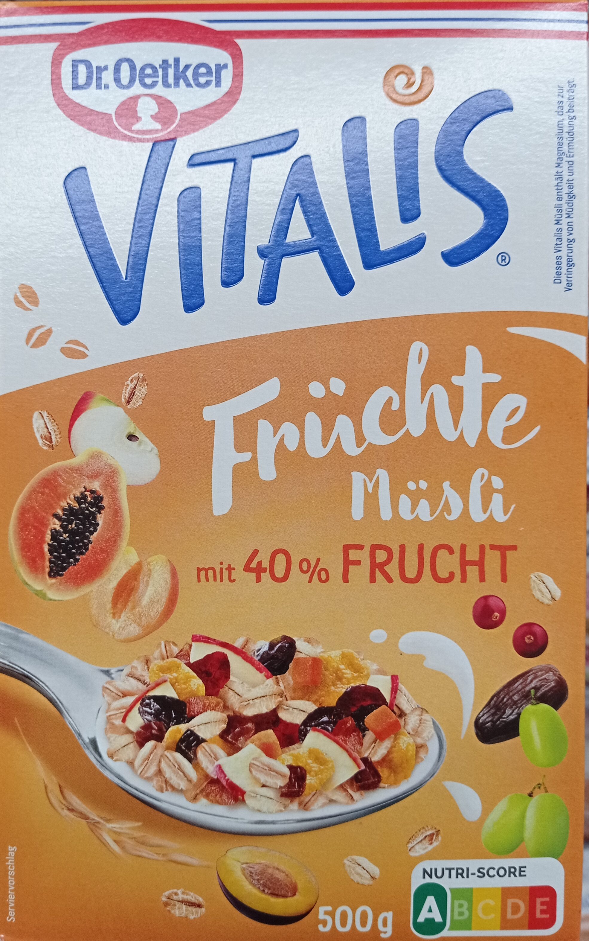 Vitalis Früchtemüsli - Produkt
