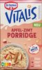 Vitalis Apfel-Zimt Porridge - Producto