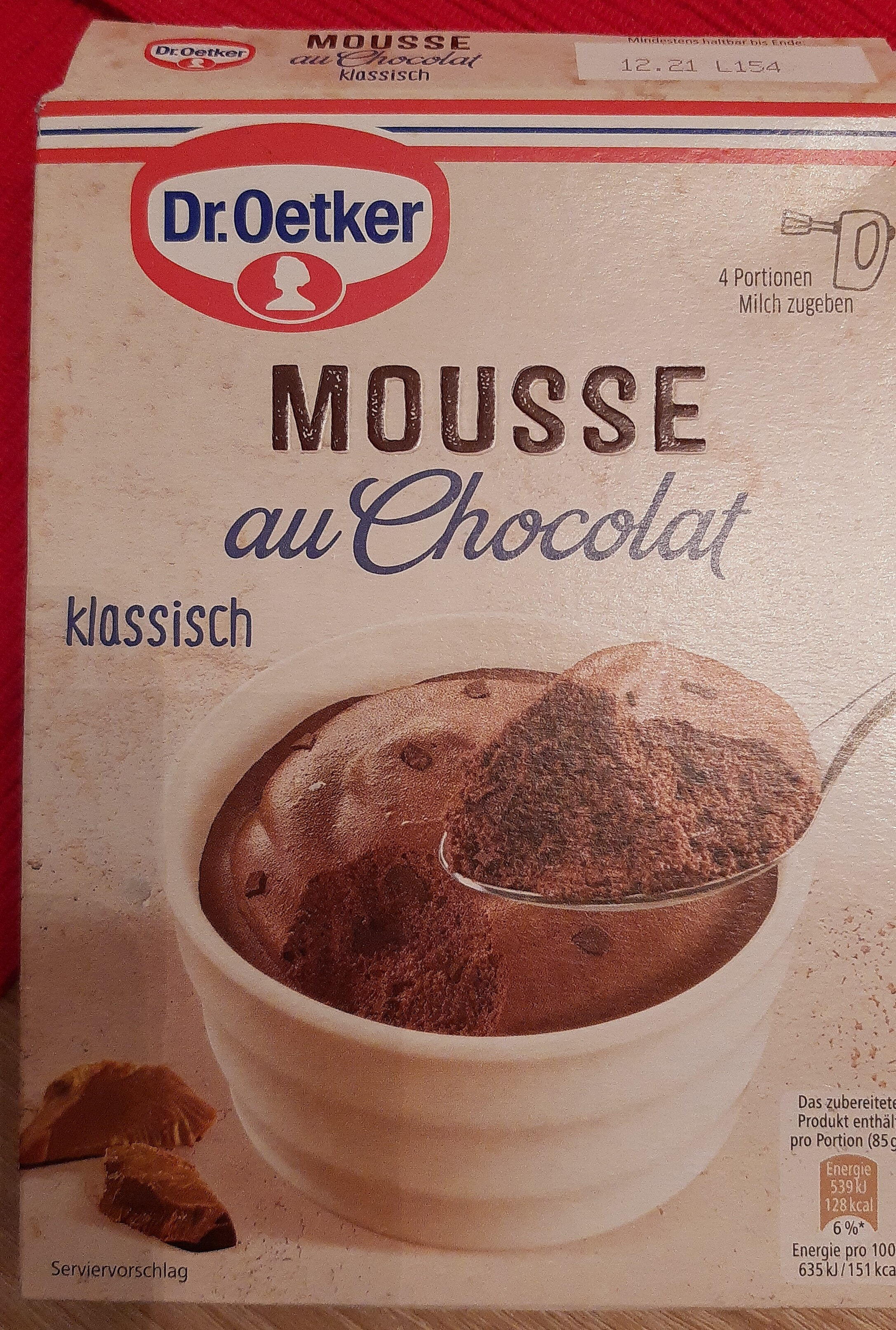 Mousse au Chocolat - Produkt