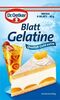 Gelantine: Blattgelantine - Produkt