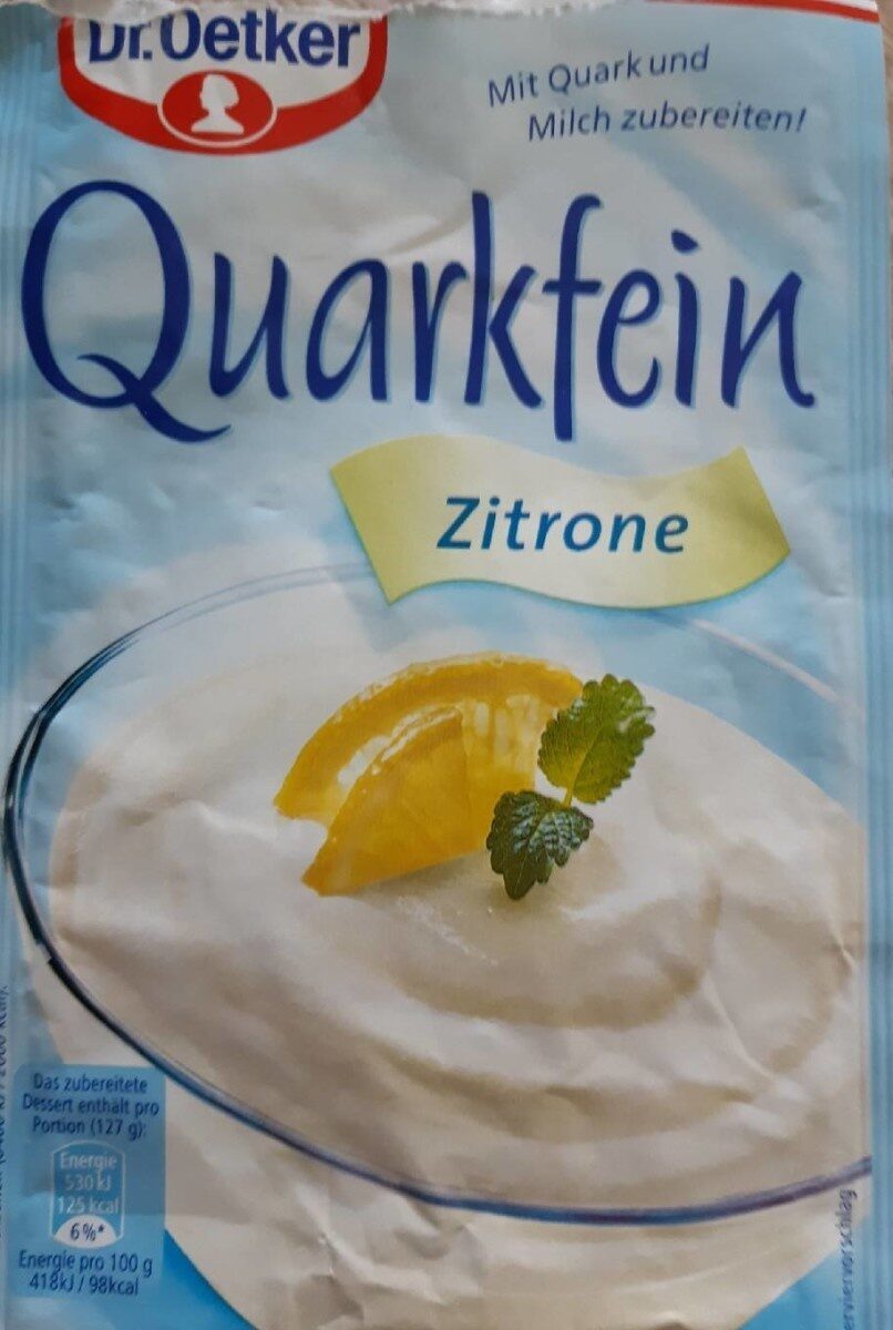 Quarkfein zitrone - Tableau nutritionnel