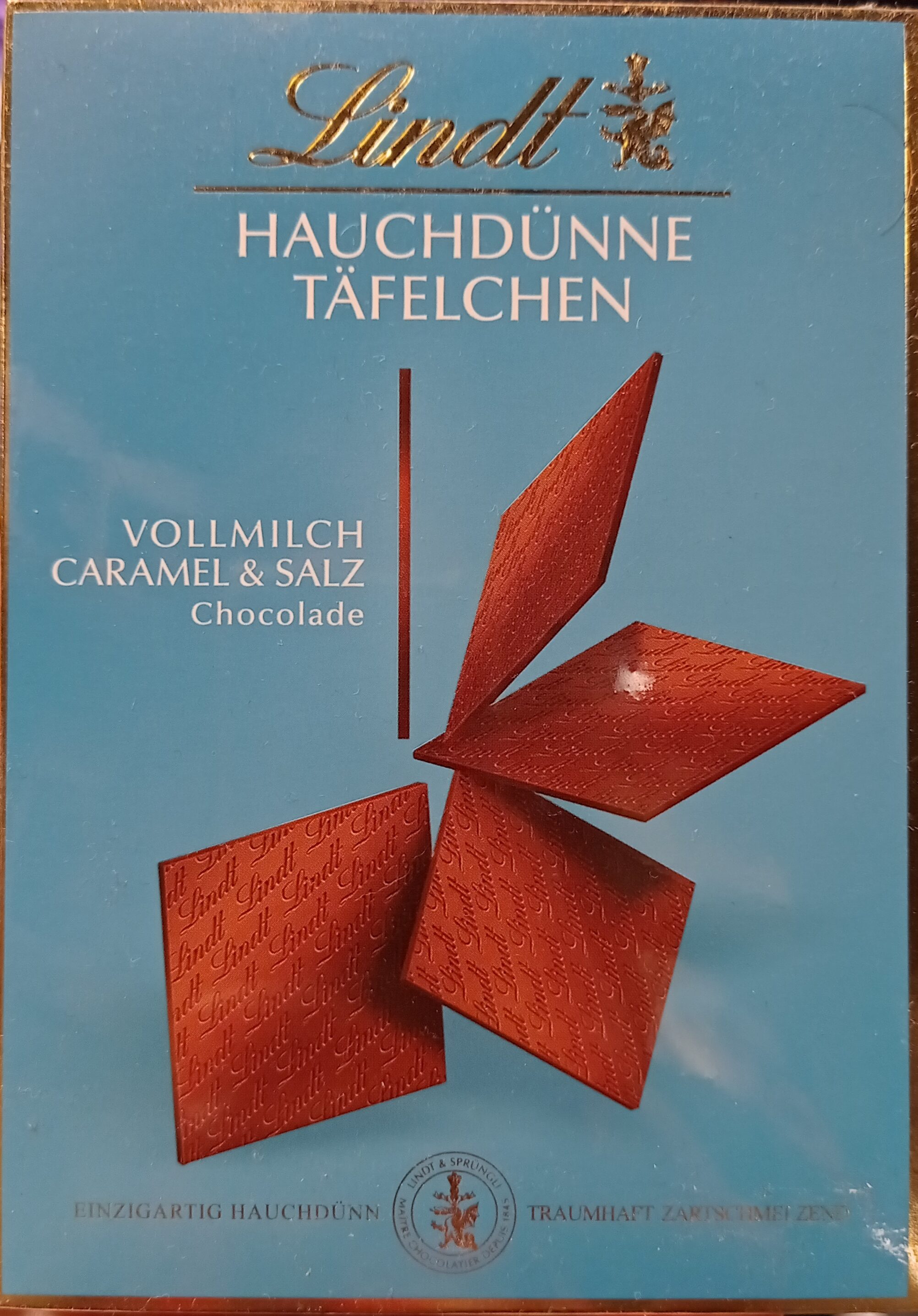 Hauchdünne Täfelchen  Caramel&Salz - Produkt
