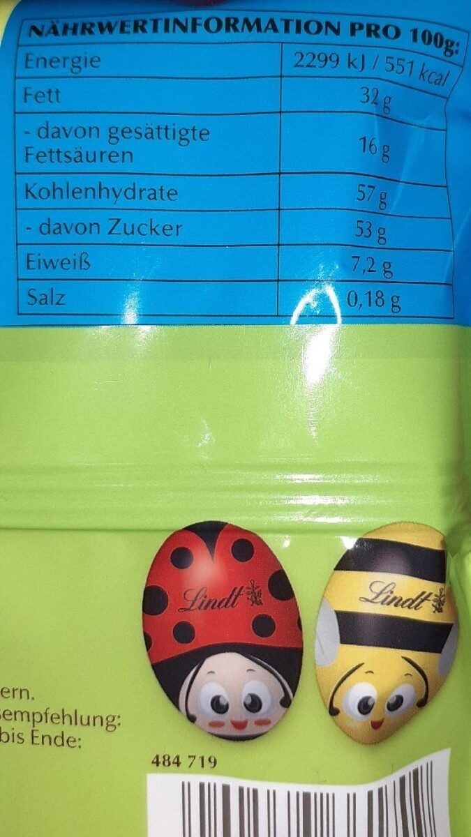 Choco-Käfer - Tableau nutritionnel
