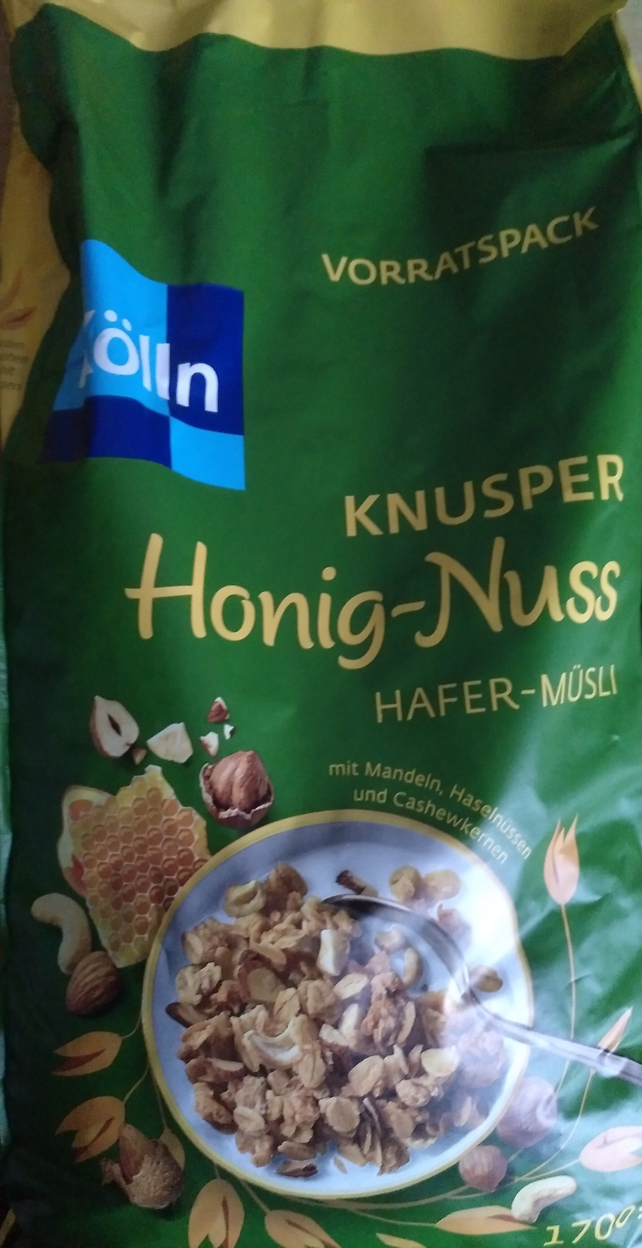 Knusper Honig-Nuss Hafer-Müsli - Producto - de
