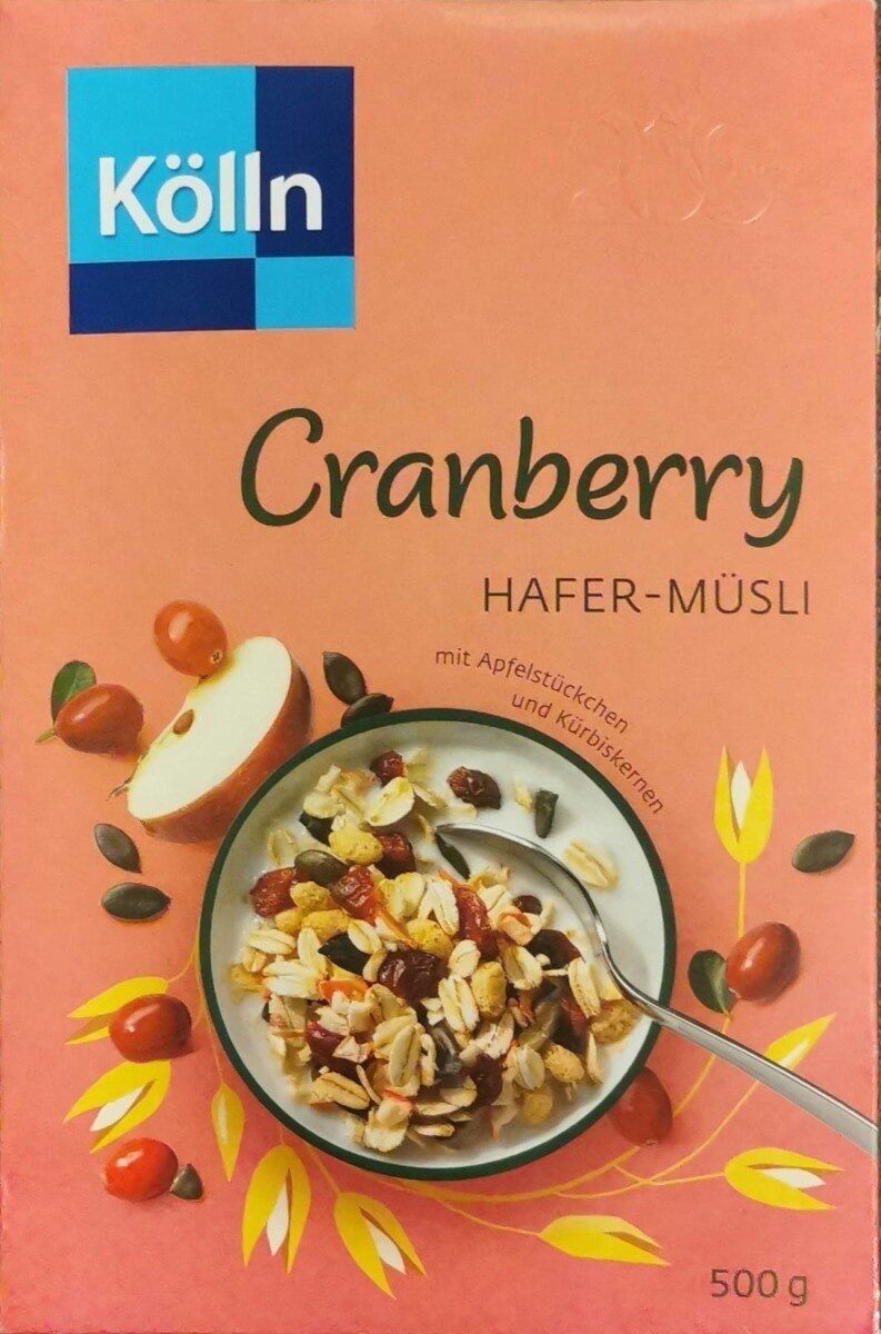 Müsli Cranberry, Hafer-vollkorn Apfel Kürbis - Produkt
