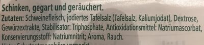 Herta Finesse Schinken Gegart, Fein Geräuchert - Ingredients - de
