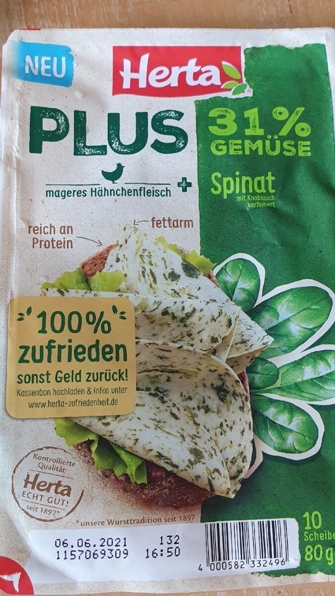 Hähnchenfleisch Plus Spinat - Product - de