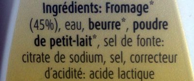 Fromage Fondu A Tartiner - Ingredients - fr