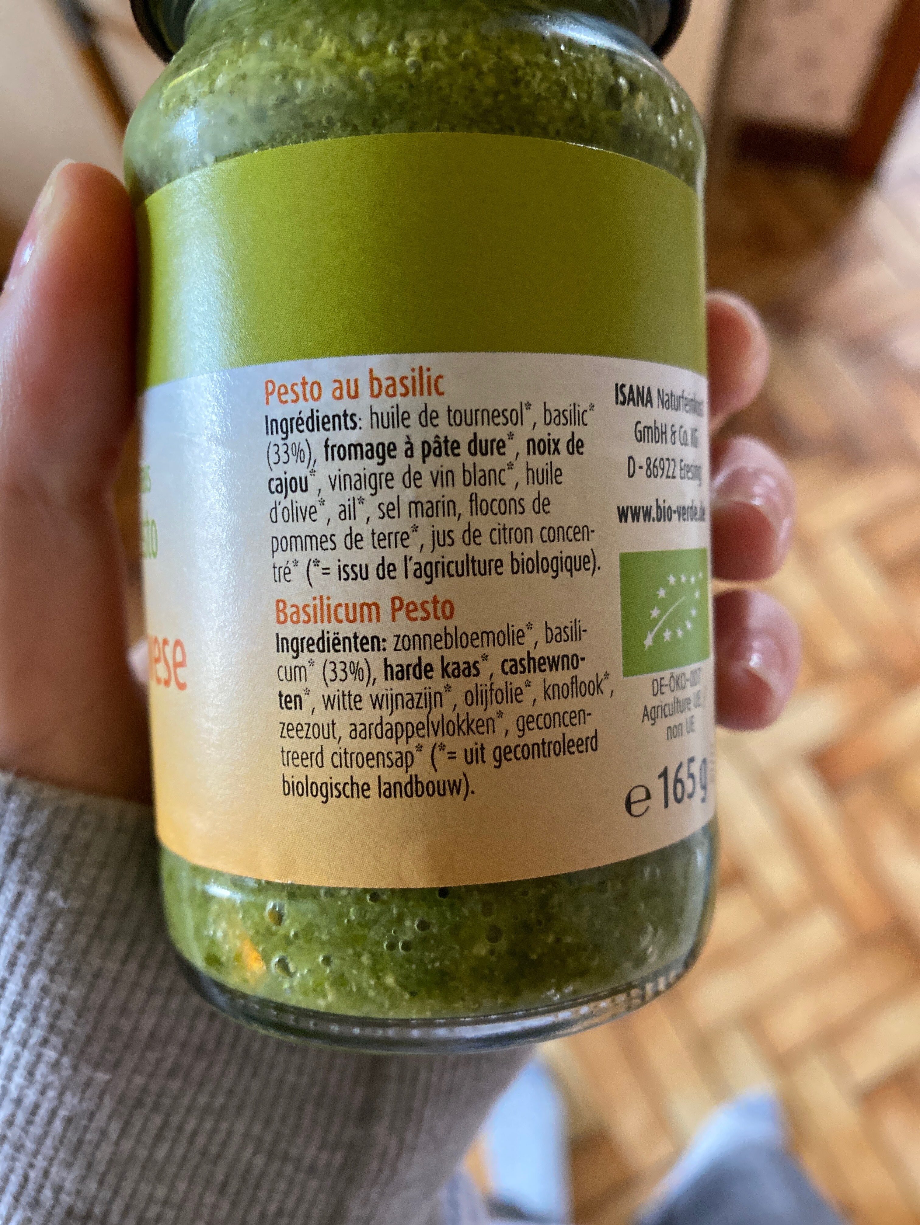 Bio verde - Ingredients - fr