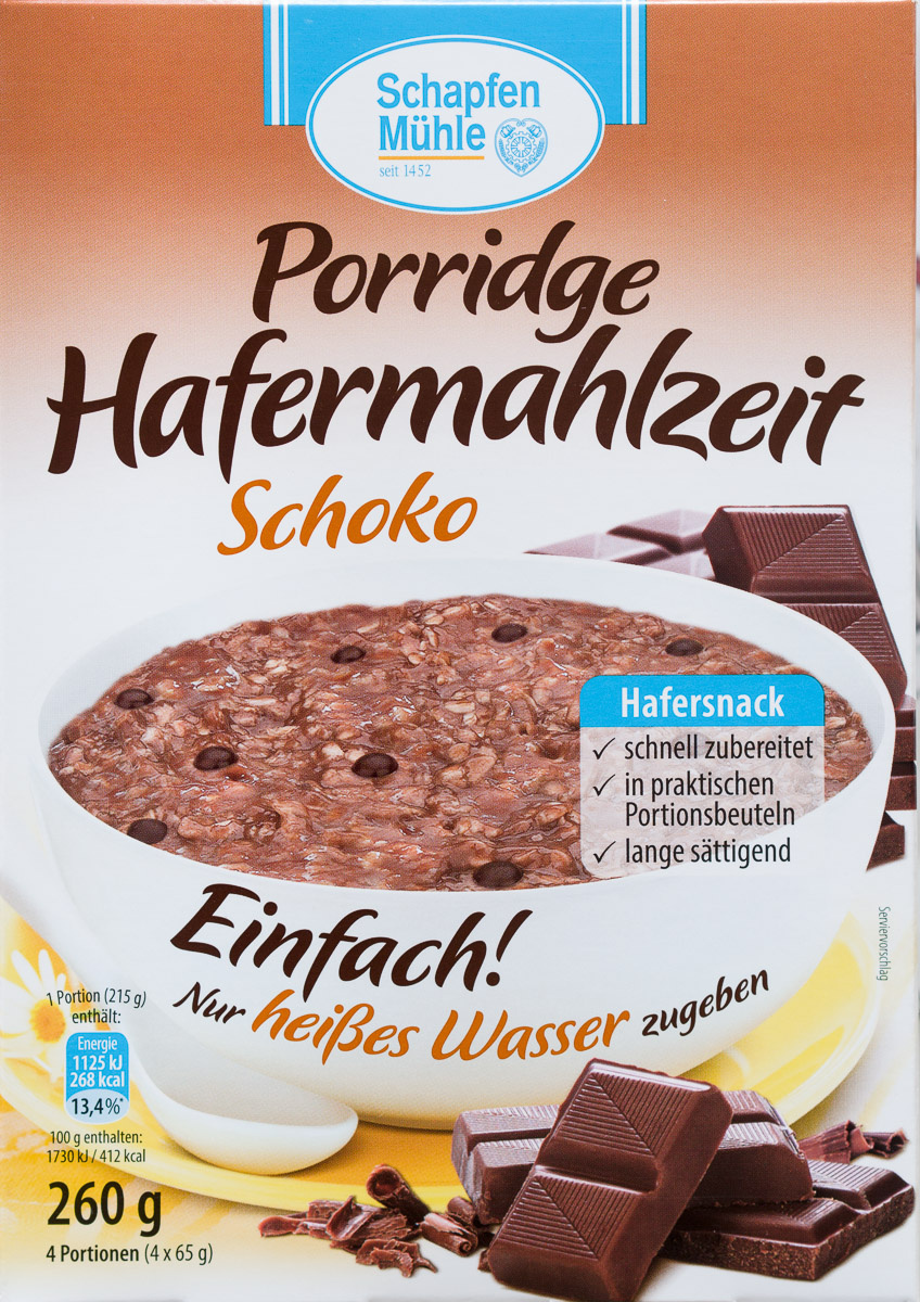 Porridge Hafermahlzeit Schoko - Product - de
