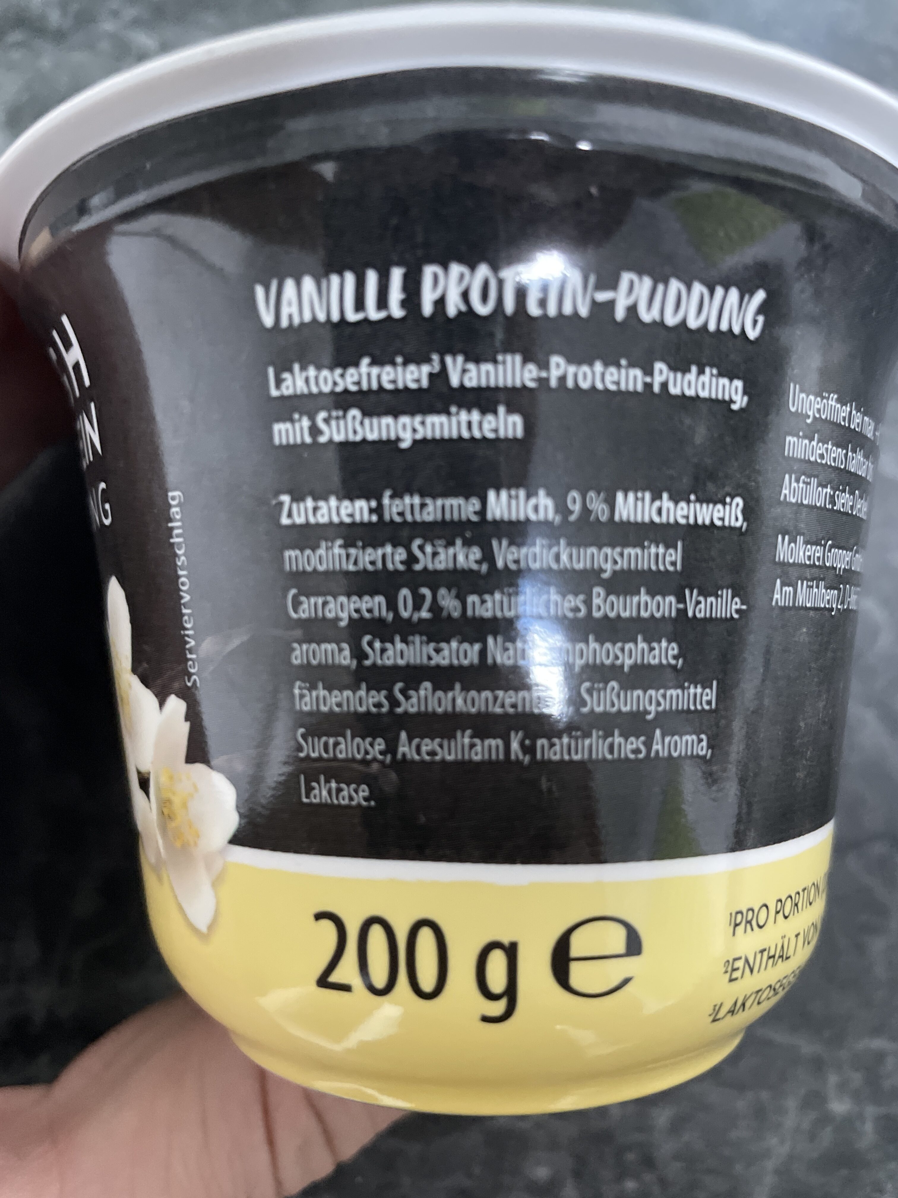 High Protein Pudding - Zutaten