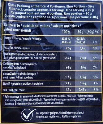 Tortillas Salted - Nutrition facts