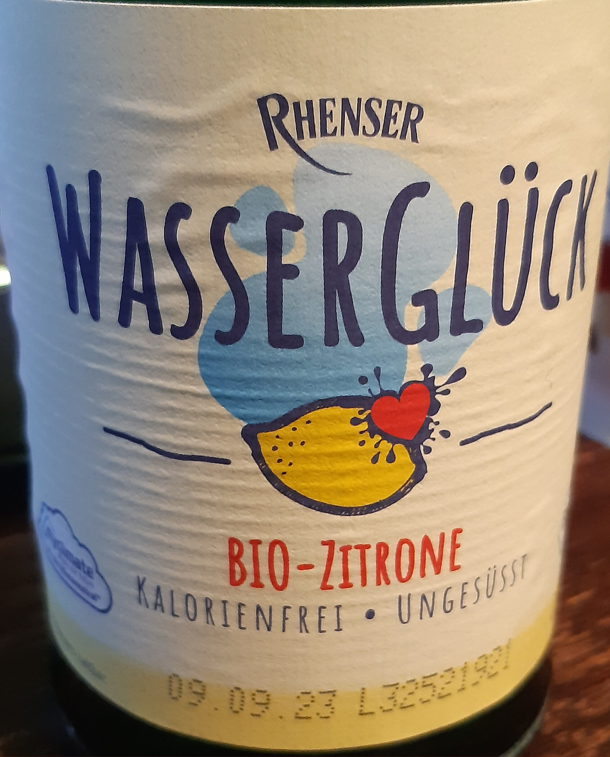 WasserGlück Bio-Zitrone - Produkt