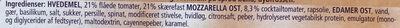 Ristorante Pizza Mozzarella - Ingredienser