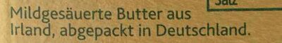 Kerrygold Irische Butter - Zutaten