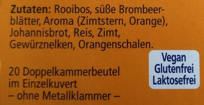 Wintertraum Zimtstern-Orange - Ingredients