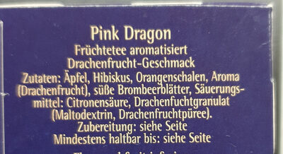 Pink Dragon - Zutaten