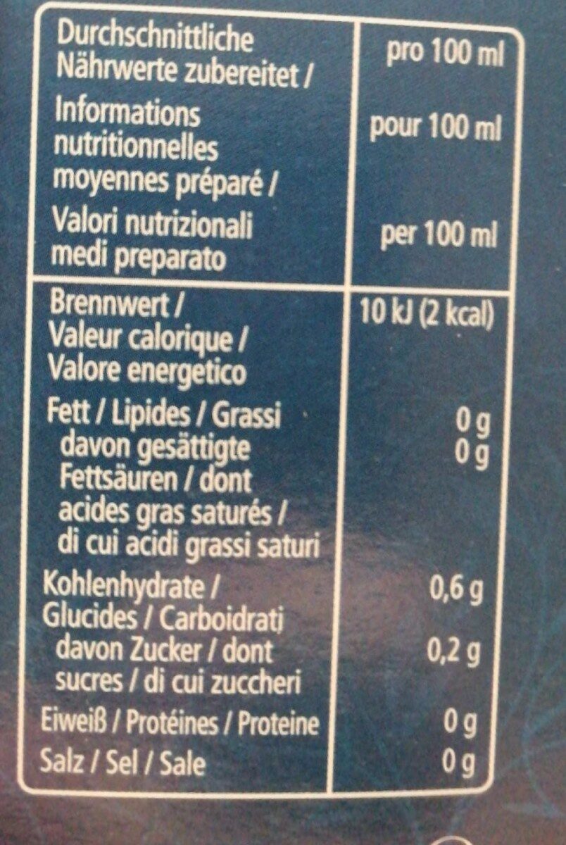 Messner bio Apfel Zitrone Tee - Valori nutrizionali - fr